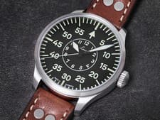 Laco Aachen 39 Automatic Pilot Watch 861990 Sapphire Crystal Flieger Made German