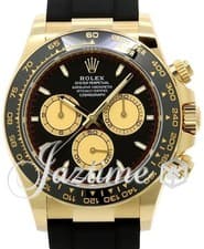 Rolex Daytona Yellow Gold "Paul Newman" Black Oysterflex Rubber 126518LN NEW