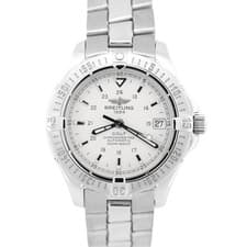 Breitling Colt SILVER WHITE 38mm Stainless Steel Automatic Date Watch A17350