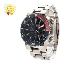 OH ORIS Regulator Divers TT1 649 7541P Titanium Automatic 1000m Men's Watch