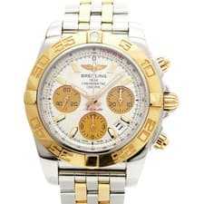 Breitling Chronomat 41 CB0140 Silver Dial Men's Watch GZl1gfzi