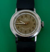 Vintage 1940's MIDO Multifort Original Exotic Dial Military Type Men's Watch