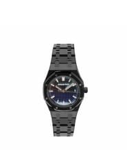 Audemars Piguet Royal Oak Blue Dial Black Stainless Steel Automatic Watch
