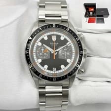 2011 Tudor Heritage Chrono 70330N 42MM Grey Dial Steel Box Papers