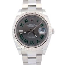 Rolex Datejust 41mm Wimbledon Dial Watch Ref# 126334