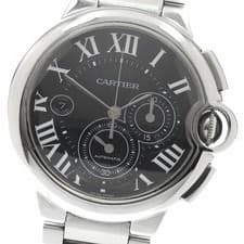 CARTIER WATCH W6920025 BALLON BLEU LM CHRONOGRAPH AUTOMATIC GREY DIAL SS MEN'S