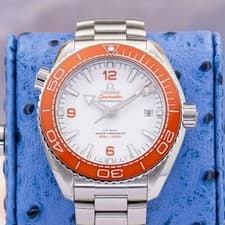 OMEGA Seamaster Planet Ocean 600M 215.30.44.21.04.001 Orange Bezel Creamsicle