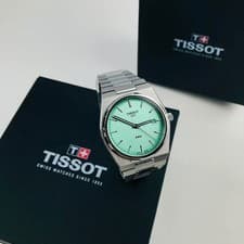 Tissot PRX T137.410.11.091.01 Light Green Dial Men's Quartz Chrono Watch 40MM