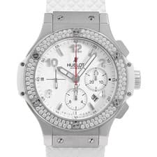 HUBLOT Big Bang All White Diamonds 301.SE.230.RW.114 second hand mens