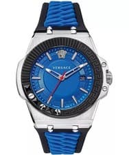 Versace Chain Reaction Quartz Blue Dial Men Watch VEDY00119