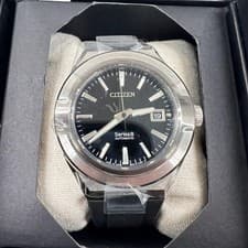 Citizen Series 8 Automatic Watch Men's 870 NA1004-10E Black Dial Rubber Band