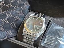 Gucci Pantheon YA115401 Black Shell Dial Quartz Watch Unisex Mens w/Box Paper