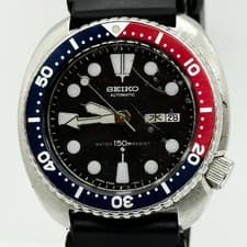 SEIKO 3rd Diver Turtle Automatic Watch 6309-7040 Vintage 150m Day Date Men's