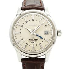 Grand Seiko SBGM003 9S56 GMT Beige Dial Auto Mens Watch 39mm Japan