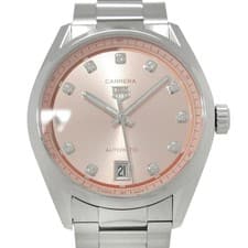 TAG HEUER WATCH CARRERA CALIBRE 7 DATE DIAMOND POINT WBN231D.BA0001 PINK UNISEX
