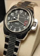 Hamilton Khaki Date Action Quartz Field Watch Mens Vintage wrist 16cm
