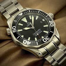 OMEGA Seamaster 300m Quartz 226250 Black Dial SSBracelet Cal1538 Serviced Watch