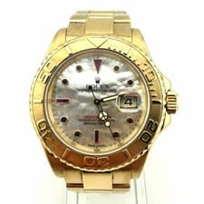 ROLEX YATCH-MASTER 18K YELLOW GOLD FACTORY MOP RUBY DIAL - 16628 40MM - 2006