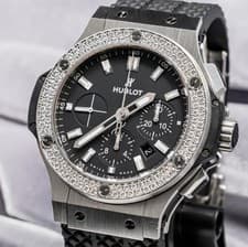 Hublot Big Bang 44 Original Steel Diamonds FACTORY $19K MSRP 301.SX.1170.RX.1104