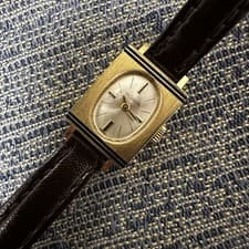 Exquisite Rare 1940s Jaeger LeCoultre Art Deco Womens Watch 14k Solid Gold Swiss