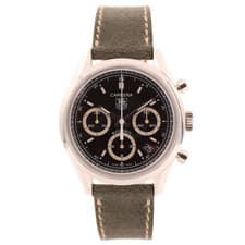 39mm Tag Heuer CV2113-0 Carrera Automatic Chronograph Wristwatch Swiss Steel