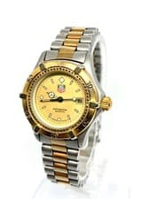 Tag Heuer 2000 964008 Womens Watch Gold Date Quartz Excellent Condition