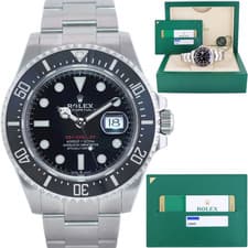 2018 MINT PAPERS Rolex Red Seadweller SD43 126600 43mm Mark 2 Watch Box