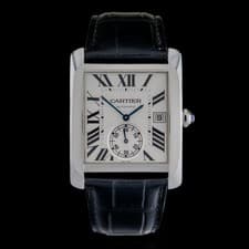 Cartier Tank MC Large W5330003 Silver Roman Dial 34x44mm Automatic Watch +B&P