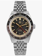 San Martin SN0116 V6 Vintage Aged Aluminum Bezel Men's Watch – NH34 GMT