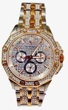 98C134 BULOVA OCTAVA SILVER DIAL STAINLESS STEEL MEN'S WATCH M-300