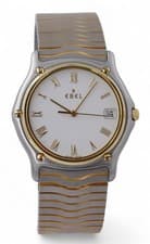 EBEL Classic Wave 18ct Yellow Gold & Steel Quartz - 37mm - E1187141 - NEW