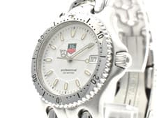 【NEAR MINT】TAG Heuer SEL Professional WG1212-K0 White Dial Mens Qz Watch JAPAN