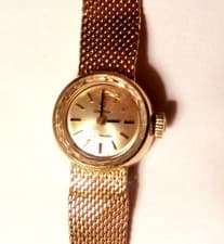 Omega Ladymatic 14K Yellow Gold Case & Band Ladies Wrist Watch 6.75" Autowind