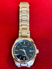 CITIZEN automatic Wristwatch Dial color blue NB1041-84L 24jesels Used Japan