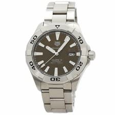 TAG HEUER WAY2018 Aquaracer Caliber 5 Brown Stainless Steel SS Men s Used TAG HE