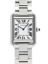 Cartier Tank Solo SM W5200013 Quartz 24mm Box Papers Silver Women's Watch