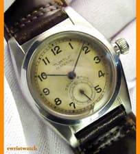 Rare 30's Rolex Perpetual Chronometer Bubbleback Original TURTLE Dial- Zell Bros
