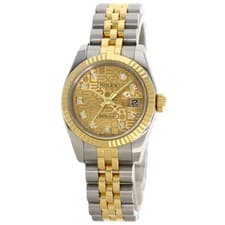 ROLEX DATEJUST 10P Diamond Watches 179173G Stainless Steel/SSxK18YG Ladies