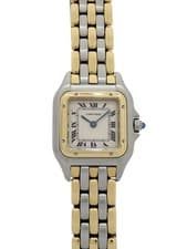 Cartier Panthere SM 3 Row Quartz 21mm Box Ivory Women's Watch Stainless Steel