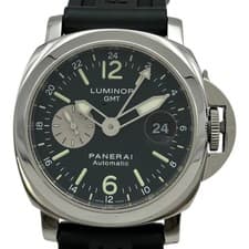 PANERAI Luminor GMT 44 PAM00088 Black Stainless Steel Automatic Mens #OK1069