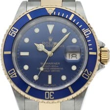 ROLEX Submariner Date Buckle Combination 16613LB(F) K18YG/Stainless Steel me...