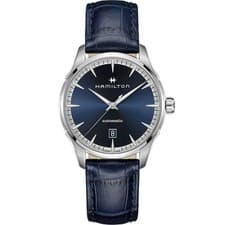 Hamilton Jazzmaster Auto 40mm Blue Leather Band H32475640