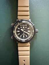 Seiko Prospex SNJ029 Solar 200m Analog-Digital Diver Watch Arnie