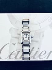 Cartier Tank Française SM Ladies Quartz Watch Roman Dial Authentic w/ Papers
