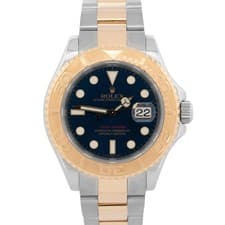 Rolex Yacht-Master 40mm BLUE 18K Two-Tone 18K Yellow Gold Steel 16623 Watch