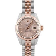 Rolex 179171 Lady-Datejust 26 mm Pink Dial Jubilee Bracelet Box and Papers 2012