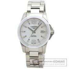 Longines L3.657.4 Conquest White Ceramic Stainless Steel/Ss/Ceramic Men'S
