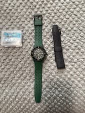 Blancpain × Swatch Wristwatch Bioceramic Green Abyss w/ Box & Papers