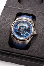 Gorilla Automatic Watch Blue Titanium Men's Street Style Used