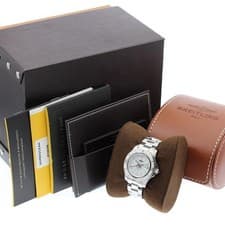 BREITLING SUPER OCEAN II 36 A17312 36mm SS White Dial Automatic Date #C391